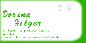 dorina hilger business card